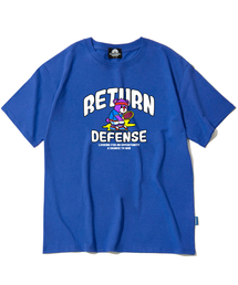 ディフェンスベア グラフィックTシャツ - ブルー