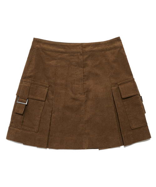 DELICCENT（デリセント）の「コーデュロイカーゴミニスカート[KHAKI]（スカート・レディース・カーキ・MEDIUM/SMALL）」の2枚目の写真