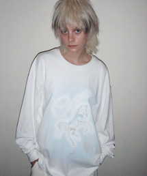 ERTR（イーアールティーアール）の「[ERTR x ニードル]コズミックホース L/S Tシャツ (ホワイト)（Tシャツ/カットソー）」