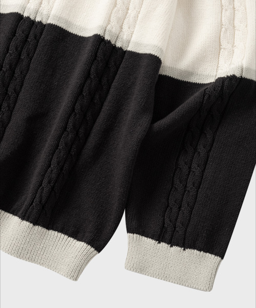 NONBLANK(ノンブランク)の「ストライプカラー ニット_GREY(ニット/セーター・メンズ・グレー・MEDIUM/LARGE/X-LARGE)」の5枚目の写真