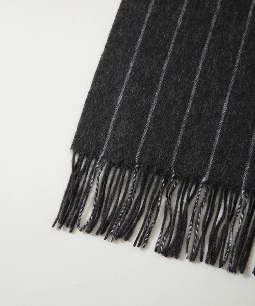 NANO universe(ナノユニバース)の「ウールアソートマフラー(マフラー・メンズ・チャコール/ネイビー/その他1/その他2・FREE)」の14枚目の写真