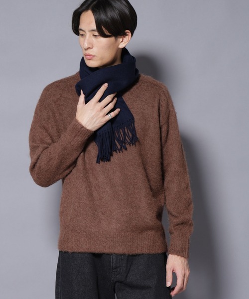 NANO universe(ナノユニバース)の「ウールアソートマフラー(マフラー・メンズ・チャコール/ネイビー/その他1/その他2・FREE)」の5枚目の写真