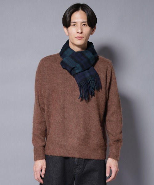 NANO universe(ナノユニバース)の「ウールアソートマフラー(マフラー・メンズ・チャコール/ネイビー/その他1/その他2・FREE)」の9枚目の写真