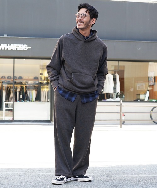 jiggys shop(ジギーズショップ)の「裏起毛 ヘビーウェイト ワイドフィット スウェットパンツ(スウェットパンツ・メンズ・チャコールグレー/ブラック/グレー/クリーム・MEDIUM/LARGE/X-LARGE)」の9枚目の写真