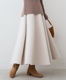 IEDIT（イディット）の「ＩＥＤＩＴ　全方位抜かりなし　シルエットが美しい　美ノビカットソーダンボールフレアースカート（スカート）」