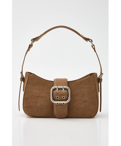 MOUSSY（マウジー）の「BELTED ハンドバッグ（ショルダーバッグ・レディース・ブラウン/ライトピンク/チャコールグレー・FREE）」の4枚目の写真