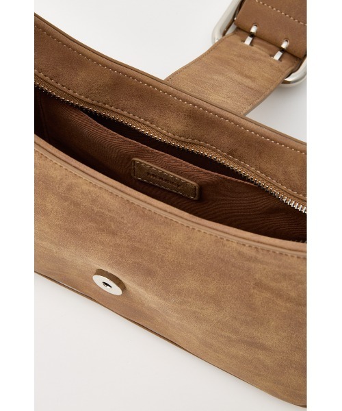 MOUSSY（マウジー）の「BELTED ハンドバッグ（ショルダーバッグ・レディース・ブラウン/ライトピンク/チャコールグレー・FREE）」の12枚目の写真