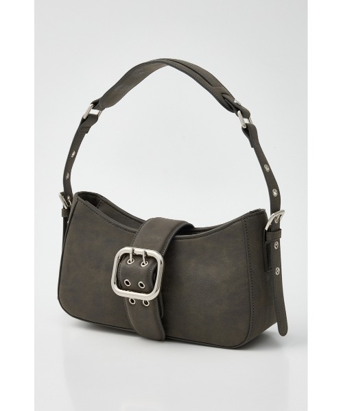 MOUSSY（マウジー）の「BELTED ハンドバッグ（ショルダーバッグ・レディース・ブラウン/ライトピンク/チャコールグレー・FREE）」の14枚目の写真