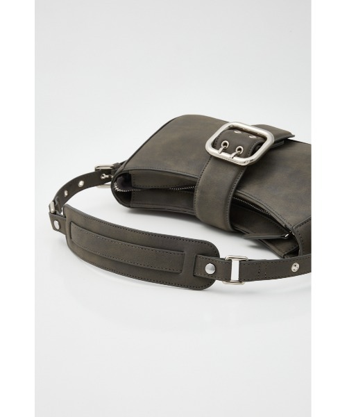 MOUSSY（マウジー）の「BELTED ハンドバッグ（ショルダーバッグ・レディース・ブラウン/ライトピンク/チャコールグレー・FREE）」の19枚目の写真