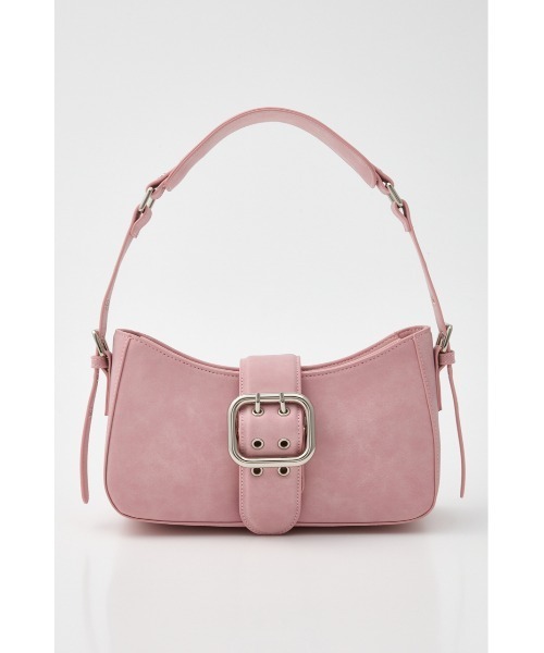 MOUSSY（マウジー）の「BELTED ハンドバッグ（ショルダーバッグ・レディース・ブラウン/ライトピンク/チャコールグレー・FREE）」の22枚目の写真