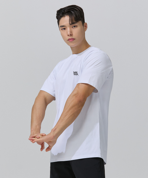 BLACK MONSTER FIT(ブラックモンスターフィット)の「ランニングソロナ 半袖 (ホワイト) / BM220119(Tシャツ/カットソー・レディース・その他・MEDIUM/LARGE/X-LARGE/XX-LARGE)」の3枚目の写真