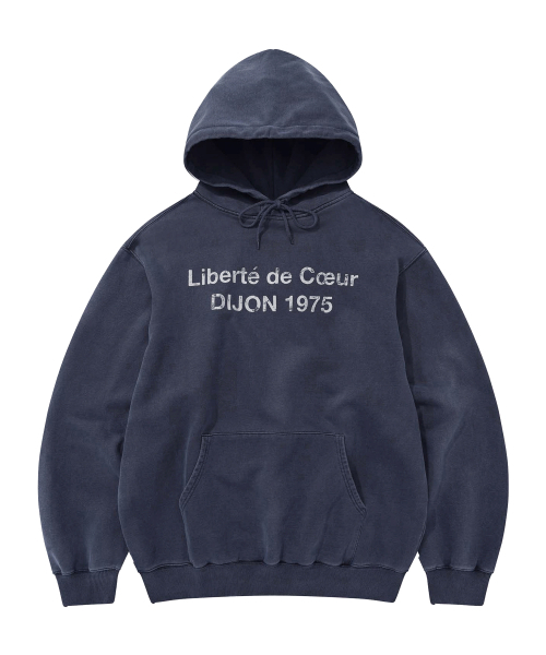 KANEITEI(カネイテイ)の「DIJON WASHED HOODIE (NAVY)(パーカー・レディース・ネイビー・SMALL/MEDIUM/LARGE/X-LARGE)」の1枚目の写真