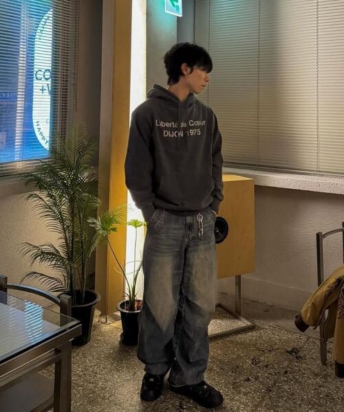 KANEITEI(カネイテイ)の「DIJON WASHED HOODIE (NAVY)(パーカー・レディース・ネイビー・SMALL/MEDIUM/LARGE/X-LARGE)」の5枚目の写真
