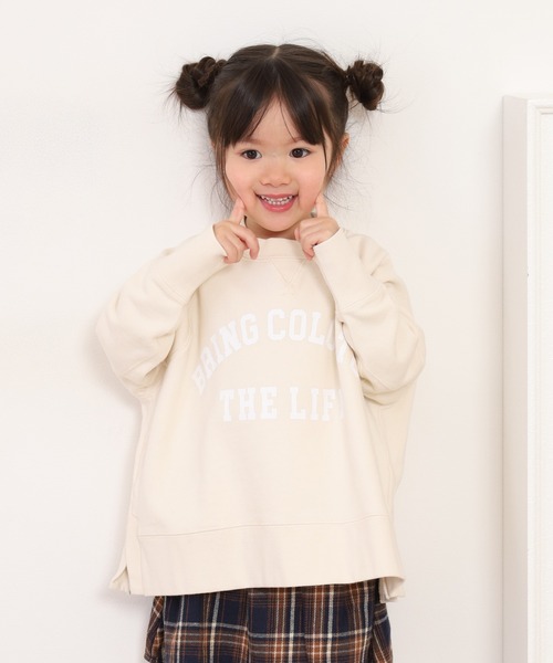 OMNES（オムネス）の「裏毛スウェット プルオーバー KIDS（スウェット・キッズ・チャコール/ベージュ/アイボリー・110cm/100cm）」の18枚目の写真