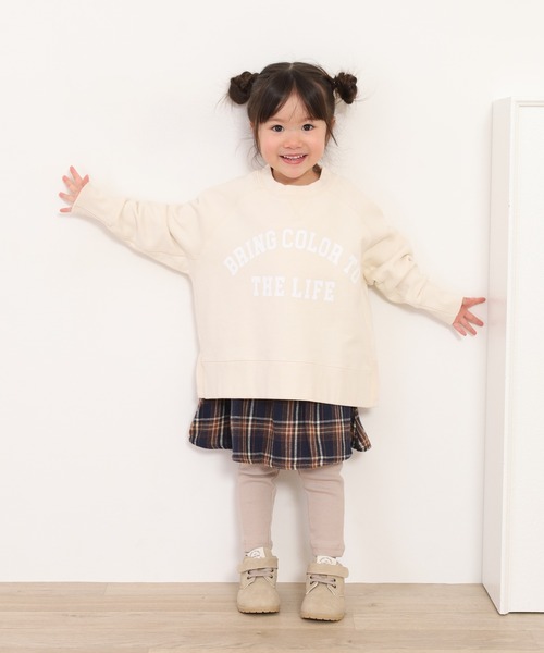 OMNES（オムネス）の「裏毛スウェット プルオーバー KIDS（スウェット・キッズ・チャコール/ベージュ/アイボリー・110cm/100cm）」の20枚目の写真