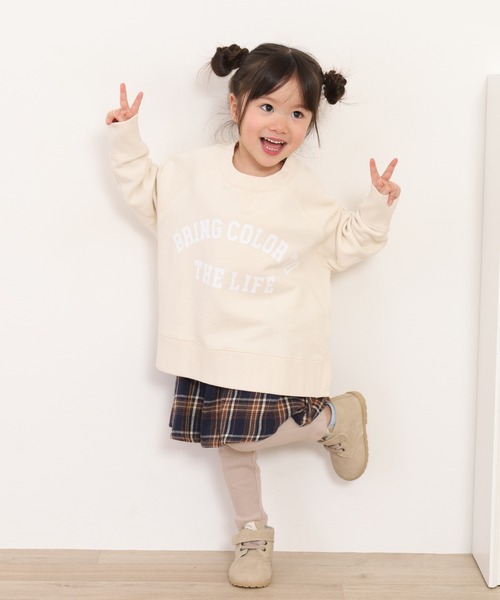 OMNES（オムネス）の「裏毛スウェット プルオーバー KIDS（スウェット・キッズ・チャコール/ベージュ/アイボリー・110cm/100cm）」の22枚目の写真