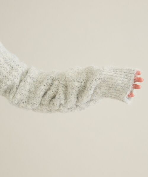 CRAFT STANDARD BOUTIQUE(クラフトスタンダードブティック)の「シャーリングスリーブニットプルオーバー(ニット/セーター・レディース・ブラウン/チャコールグレー/ホワイト系その他・FREE)」の18枚目の写真