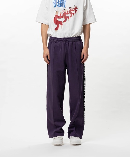 Mendrill(メンドリル)の「Mendrill Track Pants(その他パンツ・メンズ・ブラック/パープル・M/L/S)」の2枚目の写真