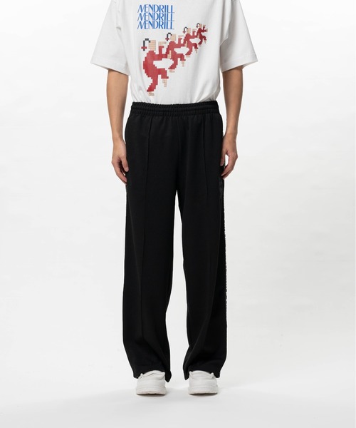 Mendrill(メンドリル)の「Mendrill Track Pants(その他パンツ・メンズ・ブラック/パープル・M/L/S)」の1枚目の写真