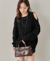 mline | [mline]【前後2WAY】肩あき 2WAYニット(ニット/セーター)