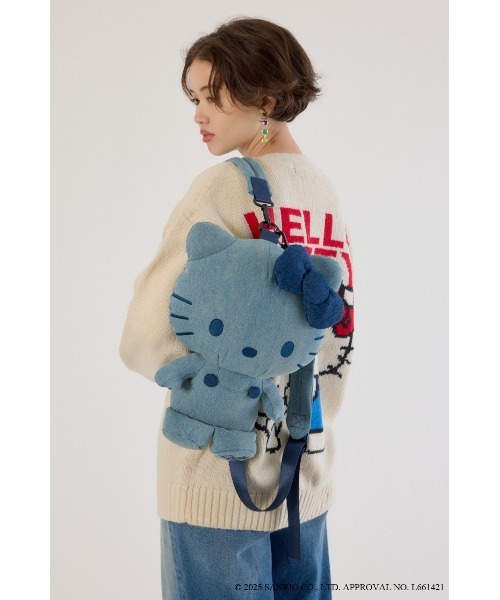 RODEO CROWNS WIDE BOWL（ロデオクラウンズワイドボウル）の「(サンリオキャラクターズ)BIG KITTY リュック（バックパック/リュック・レディース・ブルー/ホワイト系その他・FREE）」の9枚目の写真