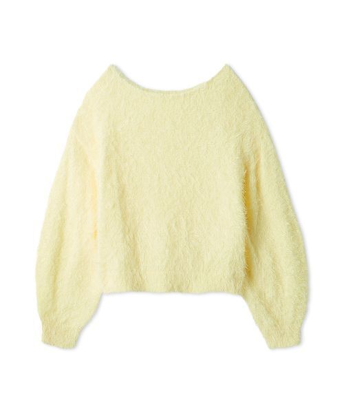 SNIDEL(スナイデル)の「ファーライクニットプルオーバー(ニット/セーター・レディース・ピンクベージュ/アイボリー/ブルー/イエロー・F)」の3枚目の写真