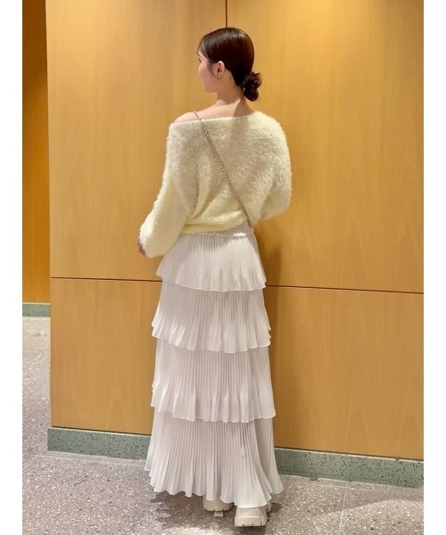 SNIDEL（スナイデル）の「ファーライクニットプルオーバー（ニット/セーター・レディース・ピンクベージュ/アイボリー/ブルー/イエロー・F）」の12枚目の写真