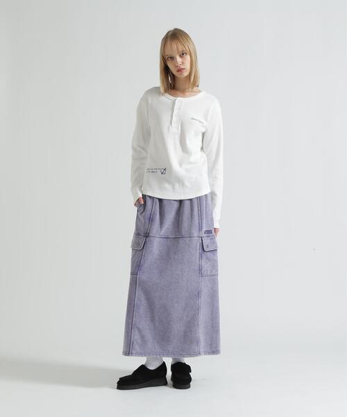 AVIREX(アヴィレックス)の「HONEYCOMB WAFFLE HENLEY(Tシャツ/カットソー・レディース・チャコールグレー/グレー/ホワイト・S/M)」の21枚目の写真