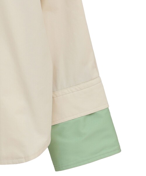CLANE（クラネ）の「【CLANE/クラネ】TWO TONE LAYERED SHIRTS/ツートーンレイヤードシャツ（シャツ/ブラウス・レディース・ベージュ/ブラック/ブルー・1）」の19枚目の写真