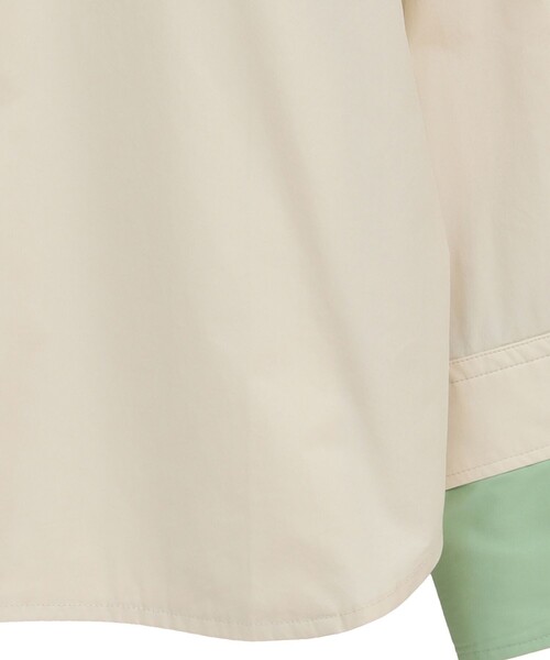 CLANE（クラネ）の「【CLANE/クラネ】TWO TONE LAYERED SHIRTS/ツートーンレイヤードシャツ（シャツ/ブラウス・レディース・ベージュ/ブラック/ブルー・1）」の20枚目の写真