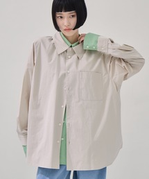 STUDIOUS（ステュディオス）の「【CLANE/クラネ】TWO TONE LAYERED SHIRTS/ツートーンレイヤードシャツ（シャツ/ブラウス）」