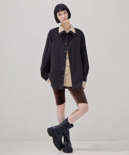 CLANE レイヤードブラウス　クラネ CLANE（クラネ）の「LAYERED NUANCE SHIRTS（シャツ/ブラウス）」 - WEAR