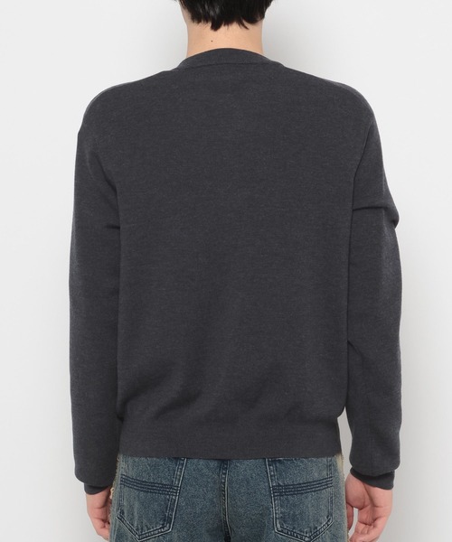 HARE（ハレ）の「Premium Woolヘンリーネックニット(HARE)（ニット/セーター・メンズ・チャコールグレー/ブラック・FREE）」の14枚目の写真