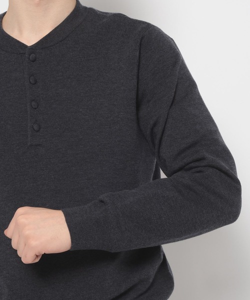 HARE（ハレ）の「Premium Woolヘンリーネックニット(HARE)（ニット/セーター・メンズ・チャコールグレー/ブラック・FREE）」の16枚目の写真