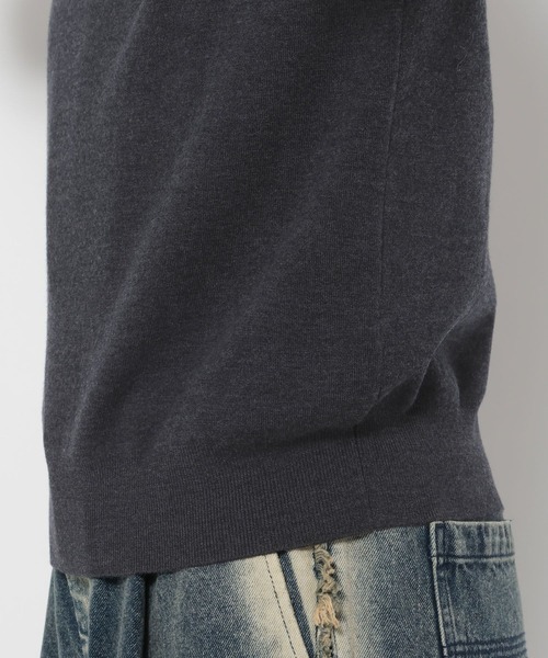 HARE（ハレ）の「Premium Woolヘンリーネックニット(HARE)（ニット/セーター・メンズ・チャコールグレー/ブラック・FREE）」の17枚目の写真