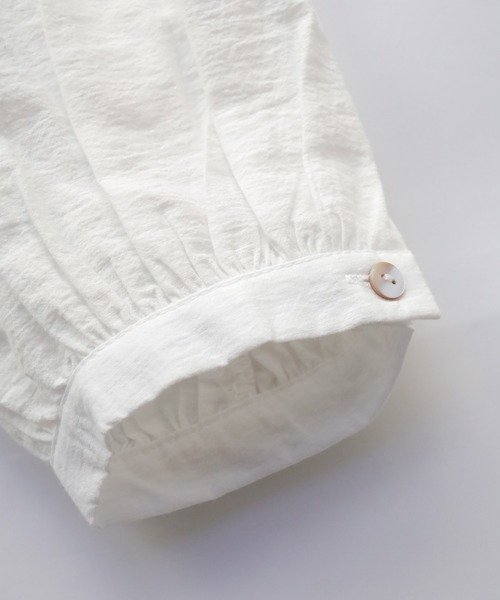 Crisp(クリスプ)の「フリルネック刺繍ブラウス(シャツ/ブラウス・レディース・ホワイト・FREE)」の11枚目の写真