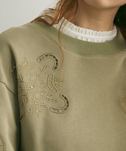 Crisp(クリスプ)の「フリルネック刺繍ブラウス(シャツ/ブラウス・レディース・ホワイト・FREE)」の20枚目の写真