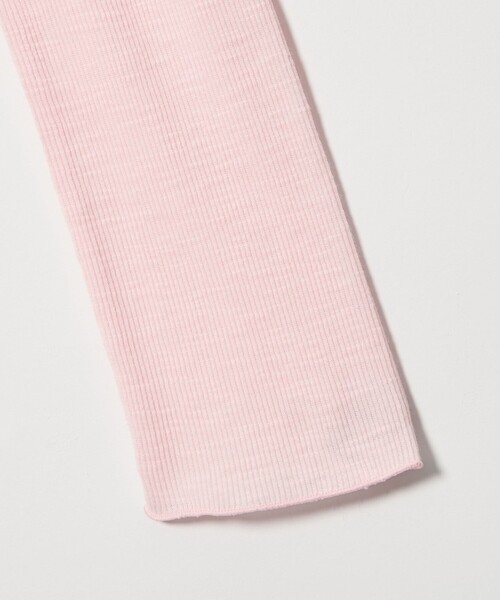 EMMEL REFINES（エメルリファインズ）の「＜EMMEL REFINES＞EM スラブテレコ カット カーディガン（カーディガン/ボレロ・レディース・オフホワイト/ライトブルー/ライトピンク・FREE）」の5枚目の写真