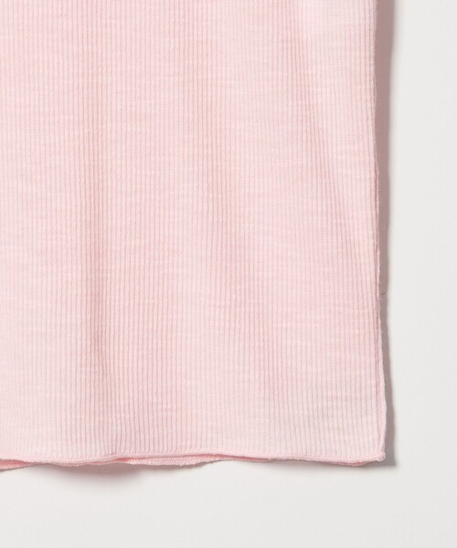 EMMEL REFINES（エメルリファインズ）の「＜EMMEL REFINES＞EM スラブテレコ カット カーディガン（カーディガン/ボレロ・レディース・オフホワイト/ライトブルー/ライトピンク・FREE）」の4枚目の写真