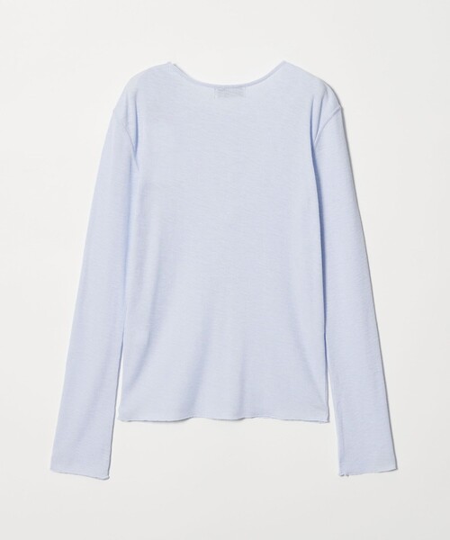 EMMEL REFINES（エメルリファインズ）の「＜EMMEL REFINES＞EM スラブテレコ カット カーディガン（カーディガン/ボレロ・レディース・オフホワイト/ライトブルー/ライトピンク・FREE）」の18枚目の写真