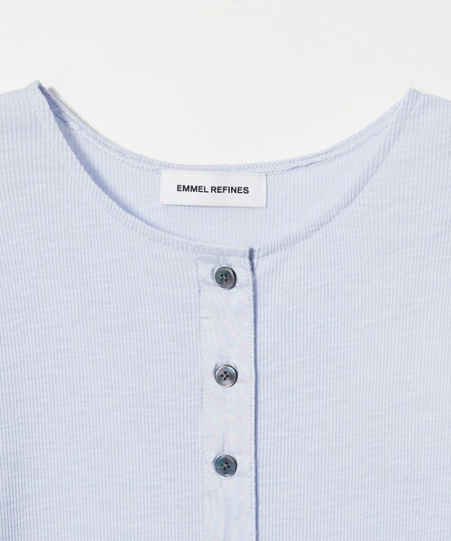 EMMEL REFINES（エメルリファインズ）の「＜EMMEL REFINES＞EM スラブテレコ カット カーディガン（カーディガン/ボレロ・レディース・オフホワイト/ライトブルー/ライトピンク・FREE）」の17枚目の写真