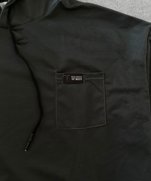 SHEPP(シープ)の「【26年春新作】チェックレイヤードロンT(Tシャツ/カットソー・メンズ・チャコール/ブラック/ホワイト・M/L)」の10枚目の写真