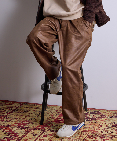 PARIS SAINT-GERMAIN(パリサンジェルマン)の「【Paris Saint-Germain 】 JP PIPING PANT Synthetic Leather(その他パンツ・メンズ・ブラック/ブラウン・LARGE/MEDIUM/SMALL)」の6枚目の写真