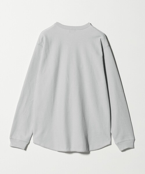 green label relaxing（グリーンレーベルリラクシング）の「ドライワッフル クルーネック Tシャツ -吸水速乾-（Tシャツ/カットソー・メンズ・ライトグレー/ホワイト/ブラック・M/XL/L/XXL/S）」の11枚目の写真