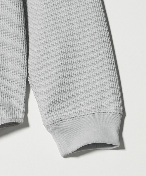 green label relaxing（グリーンレーベルリラクシング）の「ドライワッフル クルーネック Tシャツ -吸水速乾-（Tシャツ/カットソー・メンズ・ライトグレー/ホワイト/ブラック・M/XL/L/XXL/S）」の13枚目の写真