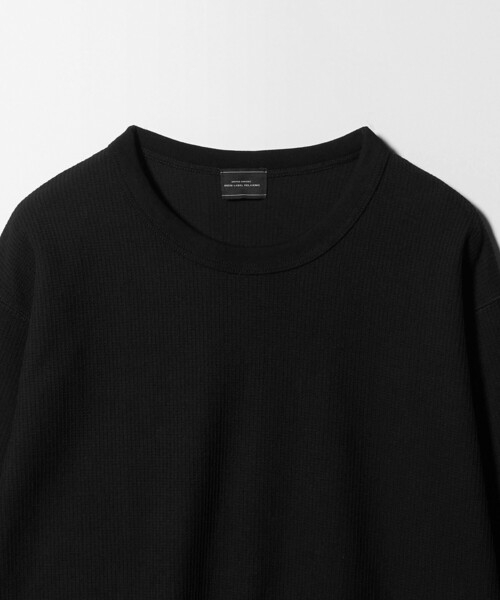 green label relaxing（グリーンレーベルリラクシング）の「ドライワッフル クルーネック Tシャツ -吸水速乾-（Tシャツ/カットソー・メンズ・ライトグレー/ホワイト/ブラック・M/XL/L/XXL/S）」の20枚目の写真