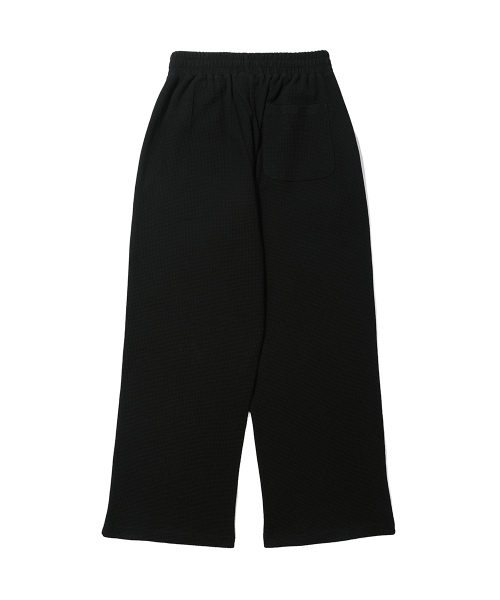 GAKKAI UNIONS(ガッカイユニオンズ)の「カシアワッフルワイドパンツブラック(スウェットパンツ・メンズ・その他・S/M/L)」の3枚目の写真