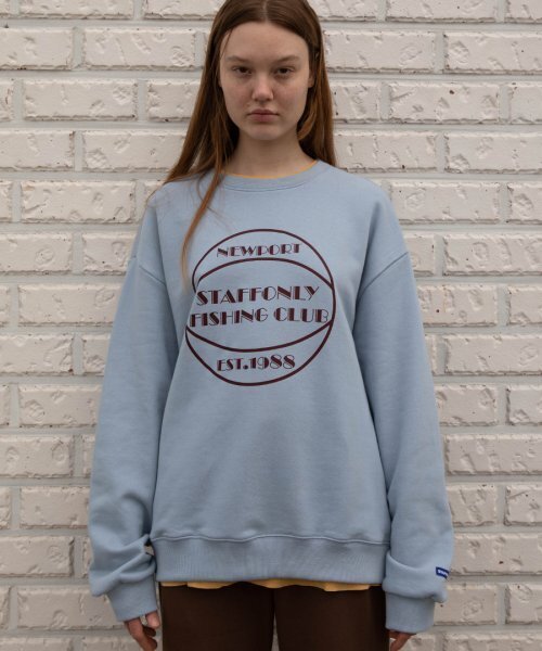 STAFF ONLY(スタッフオンリー)の「FISHING CLUB SWEATSHIRT (BABY BLUE)(スウェット・メンズ・その他・L)」の1枚目の写真