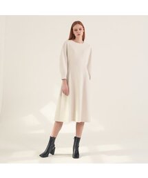 Balloon Sleeve Dress_Ivory