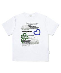 3DクラウドTシャツホワイト